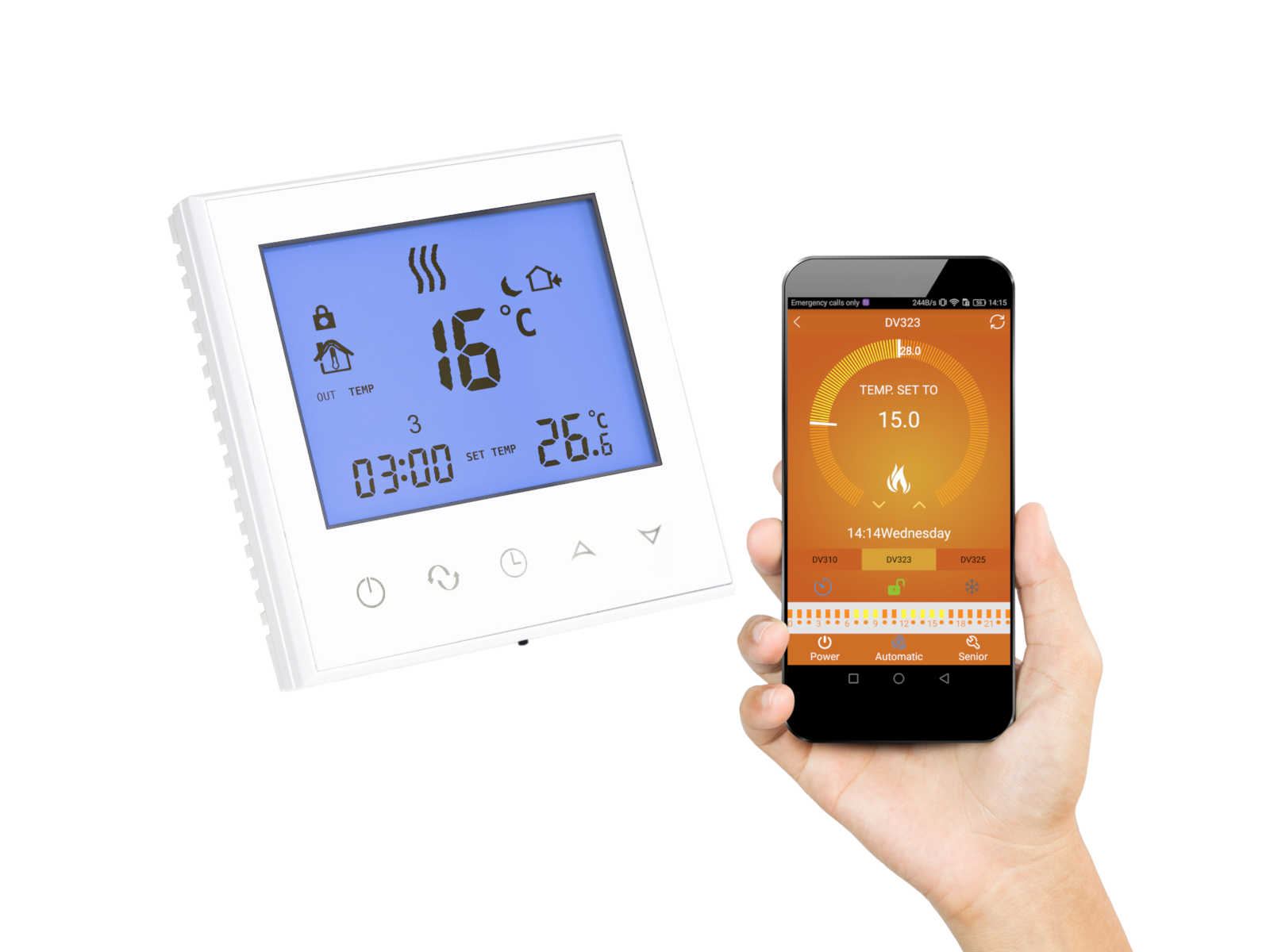 DOTYKOWY TERMOSTAT WIFI REGULATOR STEROWNIK AD83