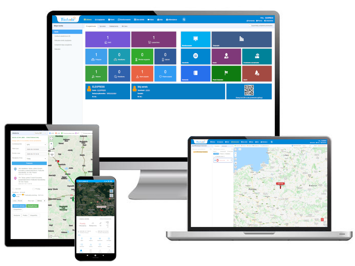 Tracksolid śledzenie pojazdu monitoring i lokalizacja