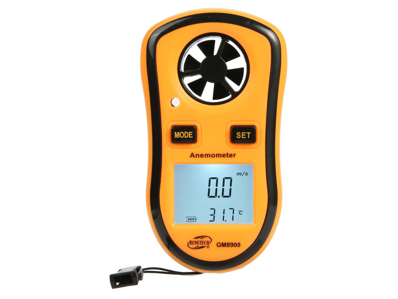 DIGITAL WIND SPEED TEMPERATURE MEASURE GAUGE ANEMOMETER THERMOMETER