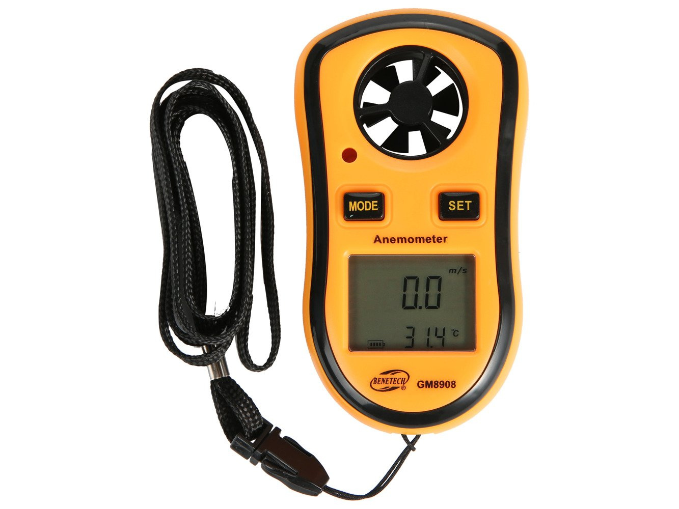 DIGITAL WIND SPEED TEMPERATURE MEASURE GAUGE ANEMOMETER THERMOMETER