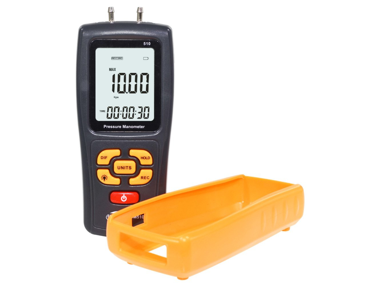 Differential manometer pressure gauge with USB port and LCD GM20