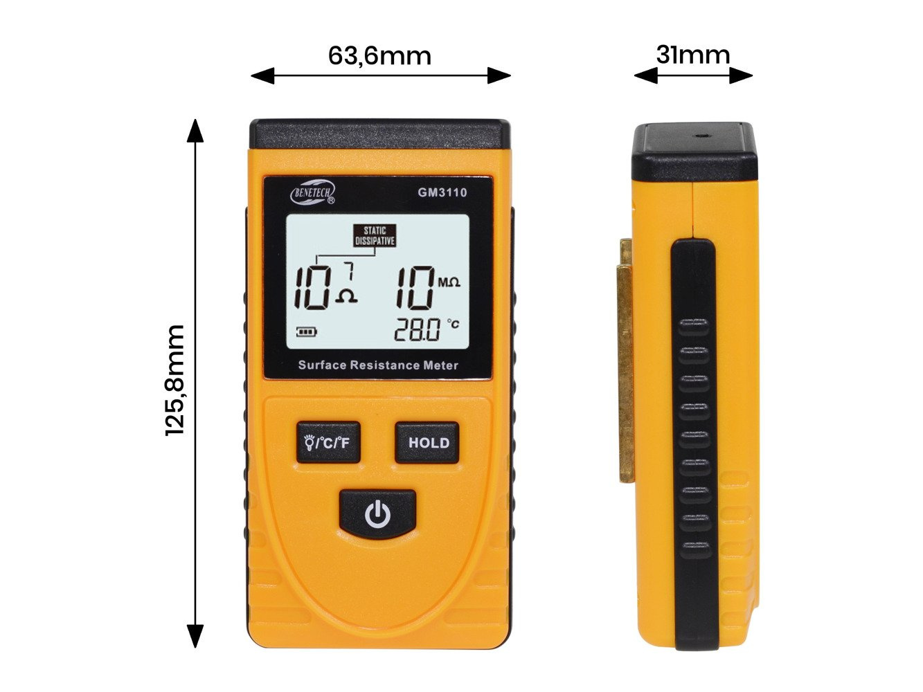 Digital Surface Resistance Resistivity Meter Electrostatic Electricity