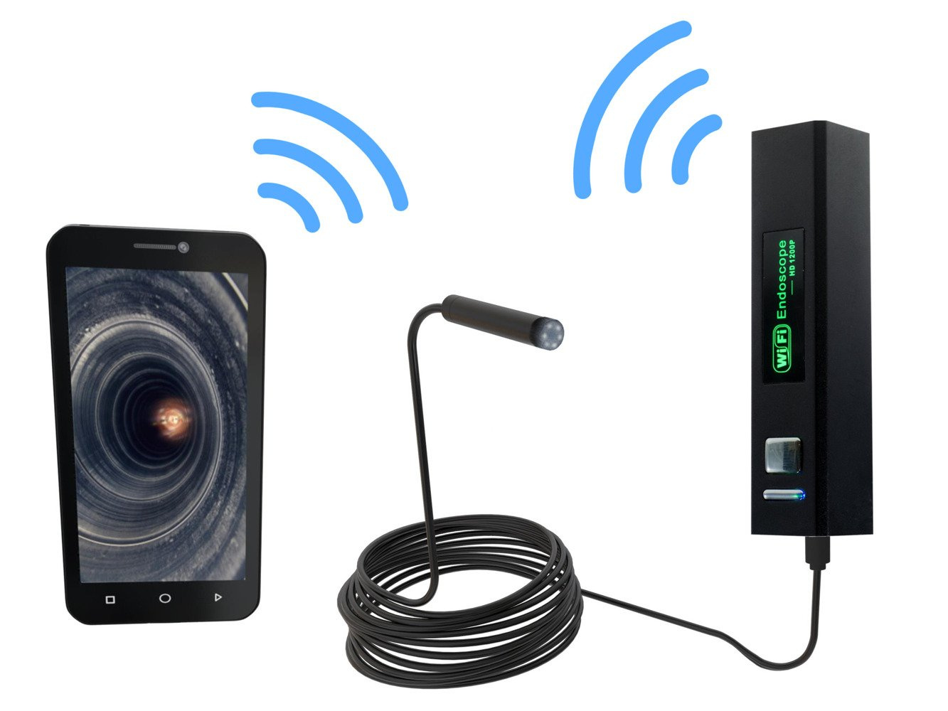 Endoscope WiFi 8mm 10M Android iOS VG12 10m Endoscopes \ WIFI