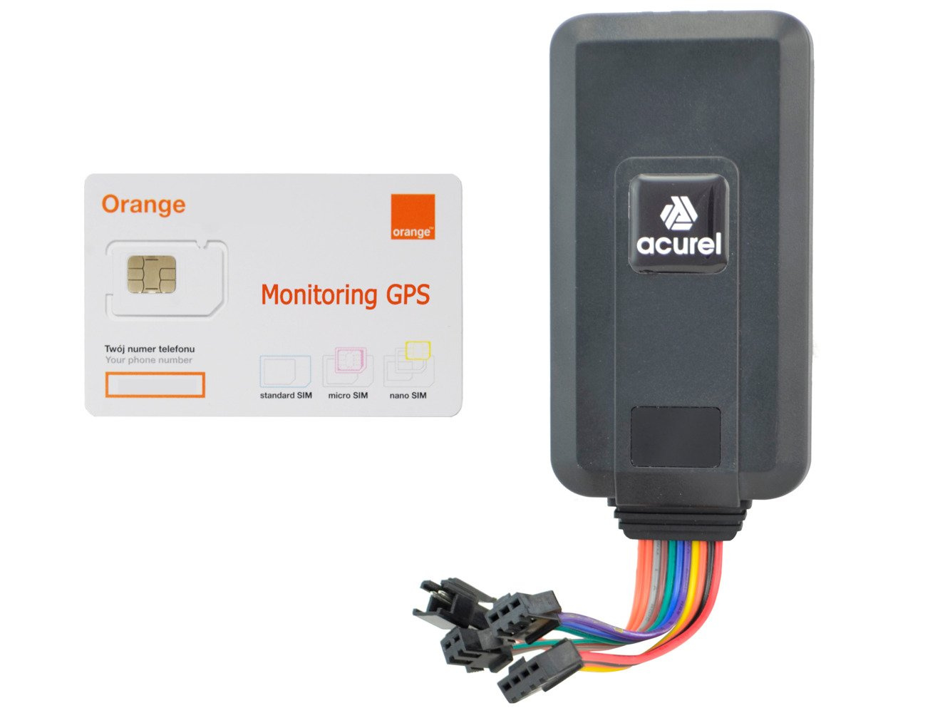 GPS tracker for cars with wiretapping + Orange SIM card GPS Trackers \ Automobile