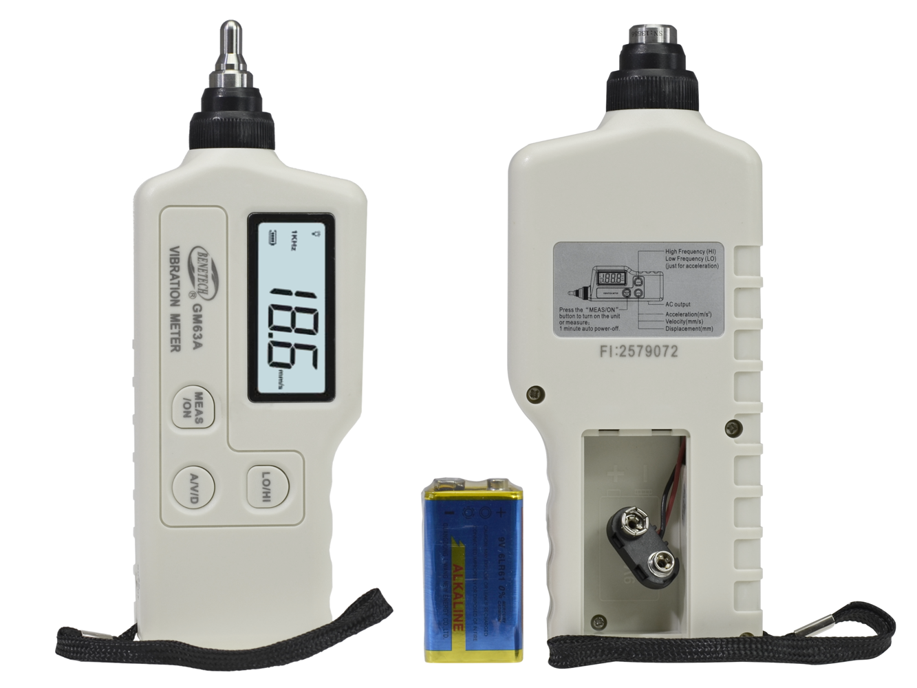 Handheld Portable LED digital vibrometer Vibration measurement meter