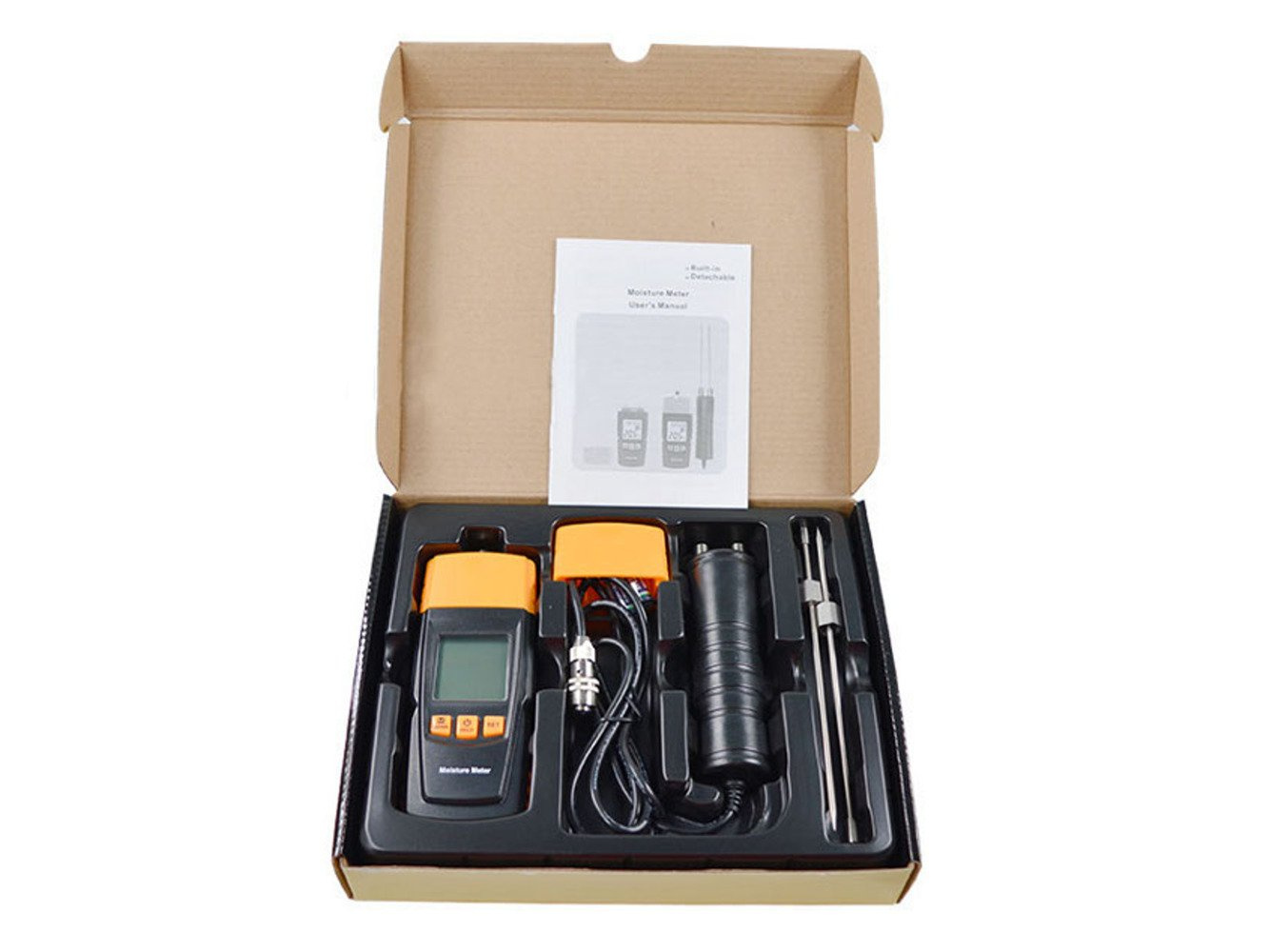 Portable Digital Moisture Meter GM620 Humidity Detector Tester LCD