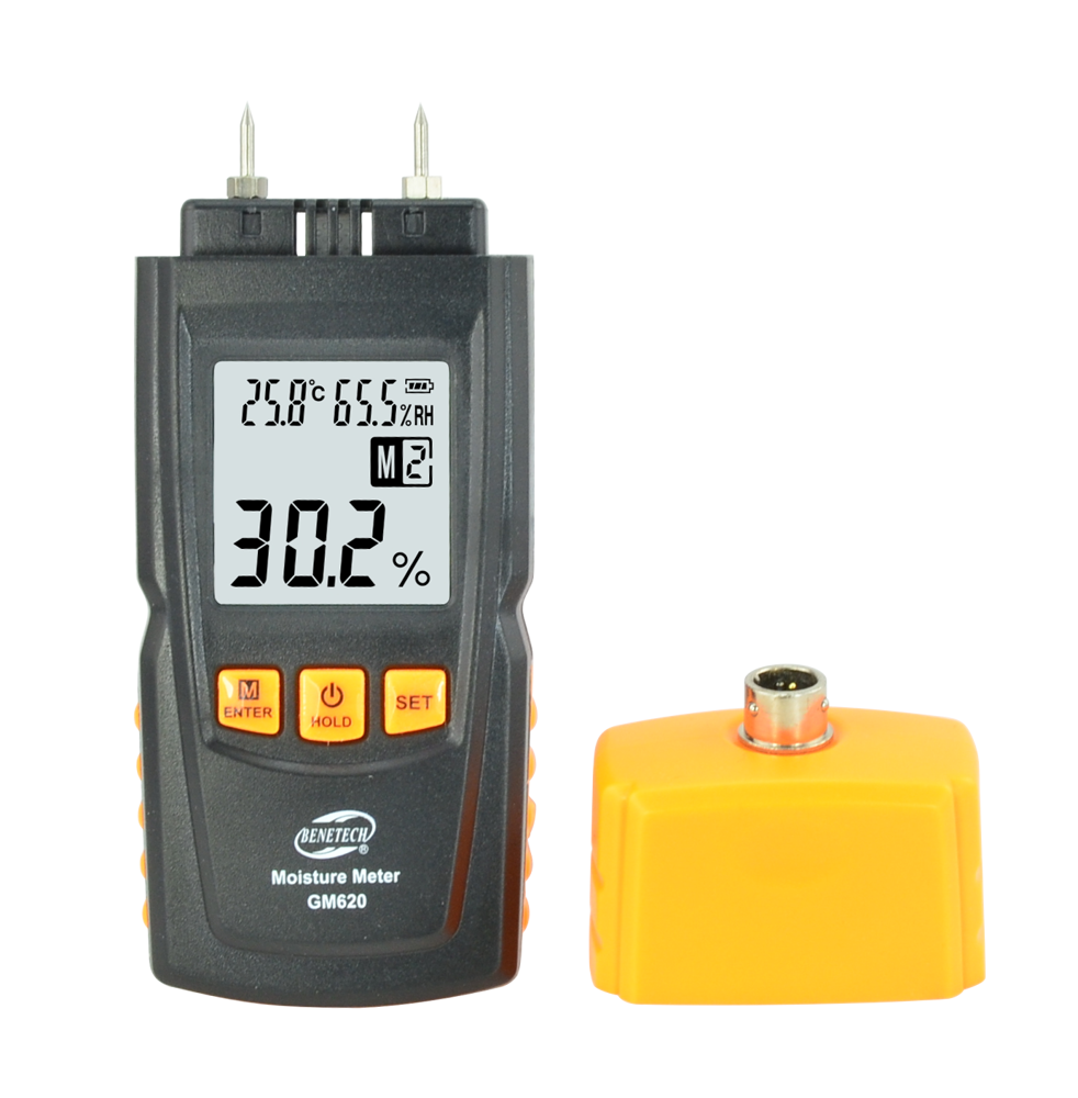 Portable Digital Moisture Meter GM620 Humidity Detector Tester LCD