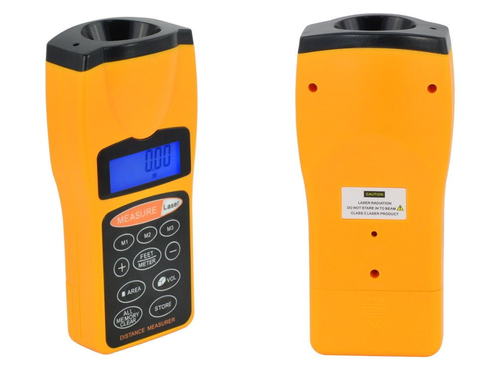 ULTRASONIC LCD LASER METER POINTER DISTANCE MEASURER RANGE METER MW2 up to 18m Measuring