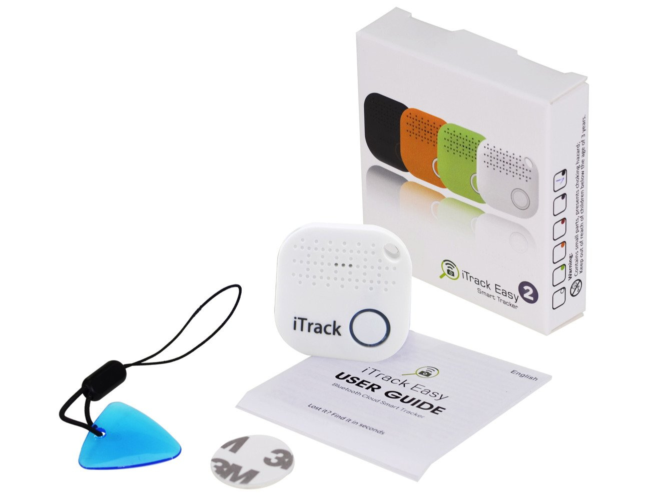 iTrack2 Key, wallet locator Bluetooth GPS white White GPS Trackers