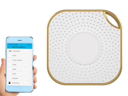 iTrack5 lokalizator kluczy Bluetooth GPS Biały