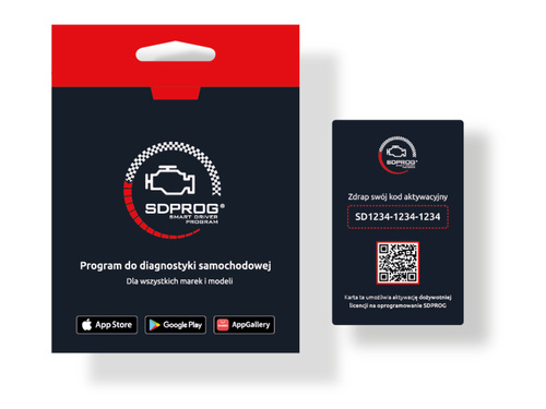 Polski program diagnostyczny SDPROG OBD2 WIN iOS Android BOX 