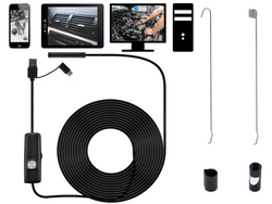 Endoskop wodoodporny kamera inspekcyjna 5m 8mm USB