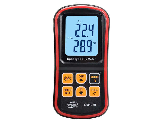 MIERNIK NATĘŻENIA ŚWIATŁA BENETECH GM1030 BLUETOOTH + APLIKACJA