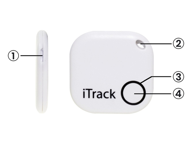 iTrack1 lokalizator kluczy Bluetooth GPS czarny