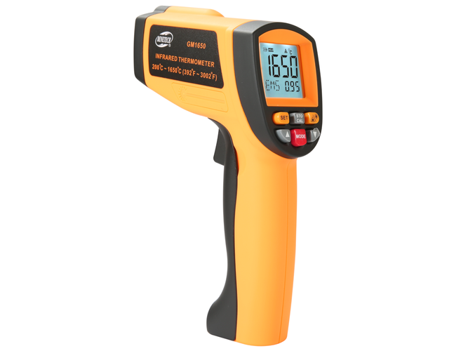 Bezdotykowy termometr pirometr laserowy +200 ~ 1650°C Benetech GM1650