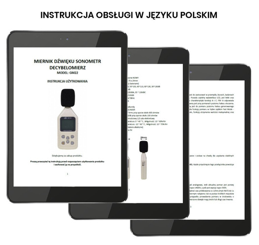 Miernik dźwięku sonometr decybelomierz Benetech GM1358