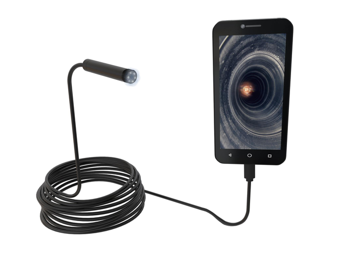 Endoskop wodoodporny kamera inspekcyjna 10m 7mm USB