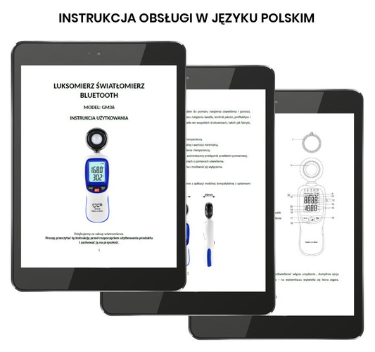 Luksomierz światłomierz miernik światła Bluetooth Wintact WT81B