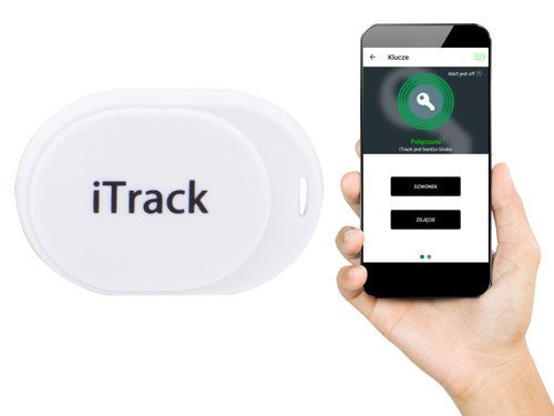 iTrack Mini lokalizator kluczy Bluetooth GPS biały