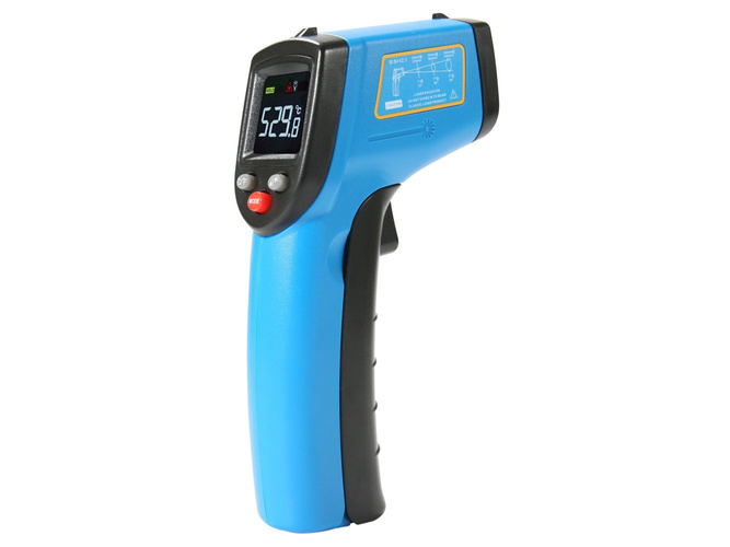 Bezdotykowy termometr pirometr laserowy -50 ~ 530°C z kolorowym LCD Benetech GM533A