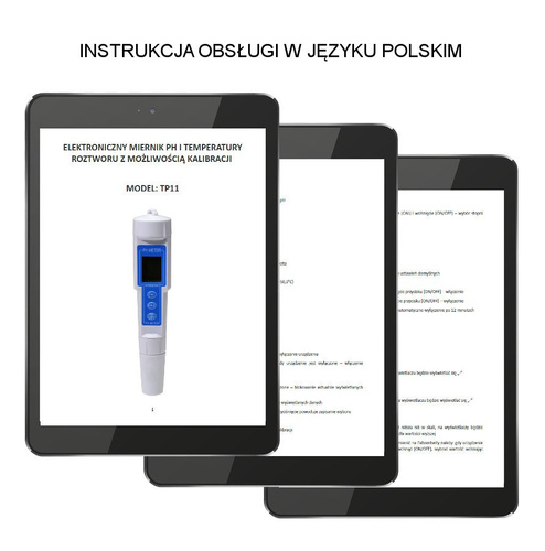 Elektroniczny miernik pH i temperatury roztworu