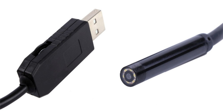 Endoskop wodoodporny kamera inspekcyjna 10m 7mm USB