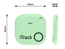 iTrack2 lokalizator kluczy Bluetooth GPS miętowy