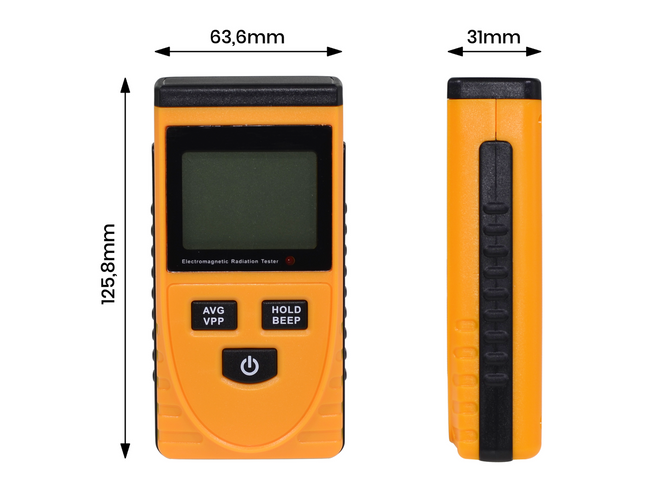 Miernik pola elektromagnetycznego, tester fal + bateria VARTA Benetech GM3120