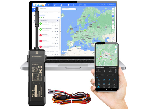 Lokalizator GPS 4G/2G, auta, motocykla 9-90V (VL111) + Karta telemetryczna + Serwis Tracksolid Pro na 1 rok