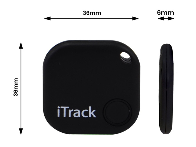 iTrack1 lokalizator kluczy Bluetooth GPS czarny