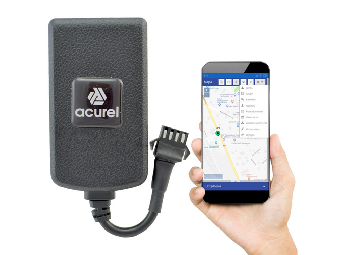 Lokalizator GPS do pojazdów, SOS, odcięcia zapłonu + serwis GPS Acurel