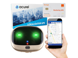 Lokalizator dla zwierząt pies kot + karta Orange + GPS Acurel 1 rok