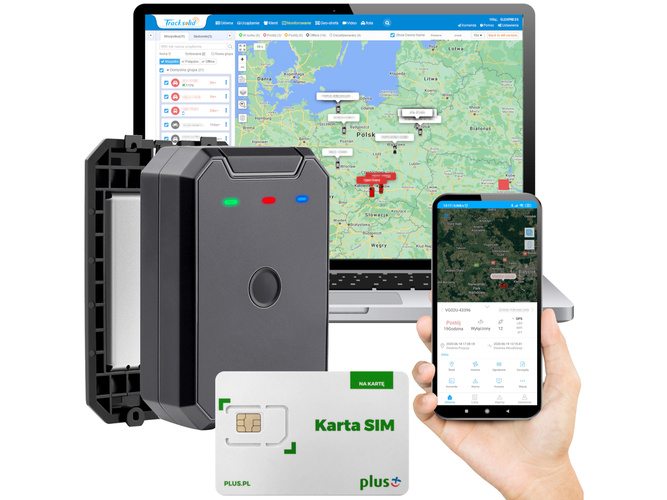 Lokalizator GPS 2G, bateryjny 6000mAh (AT1) + Karta Plus + Serwis Tracksolid Pro na 1 rok