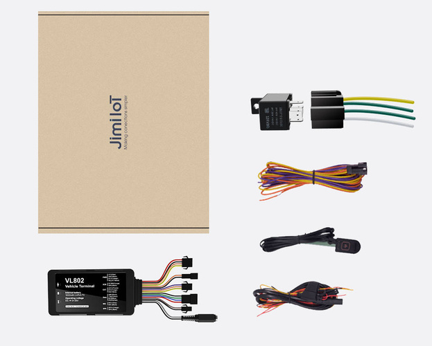 Lokalizator GPS 4G/2G, flot pojazdów, zaawansowany (VL802) + Karta Plus + Serwis Tracksolid Pro na 1 rok