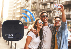 iTrack Motion lokalizator kluczy alarm ruchu Bluetooth GPS czarny