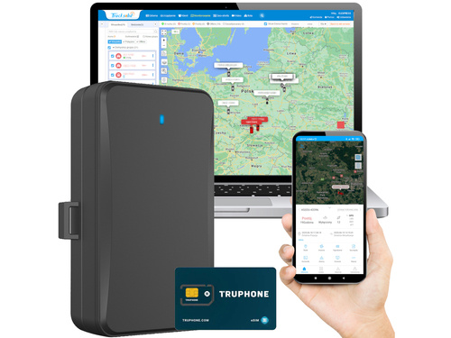 Lokalizator GPS 4G LTE JM-LL01 bateria 10 000mAh - GPS bez abonamentu na platformie Tracksolid