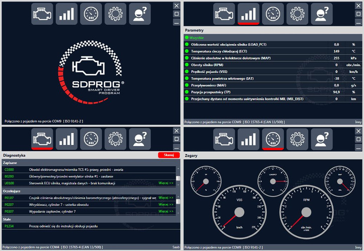 Interfejs iCar2 BT3.0 OBD2 ELM327 SDPROG PL