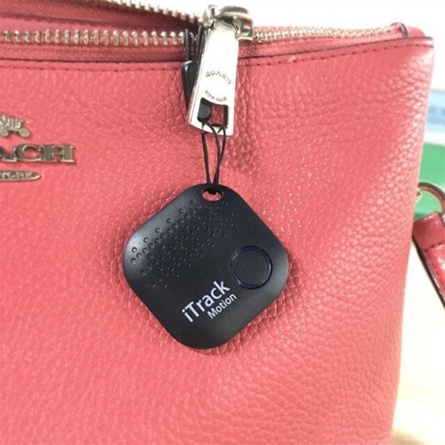 iTrack Motion lokalizator kluczy alarm ruchu Bluetooth GPS czerwony