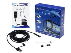 Endoskop wodoodporny kamera inspekcyjna 10m 7mm USB sztywny