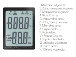 Termohigrometr Miernik Wilgotności Temperatur Benetech GM1361